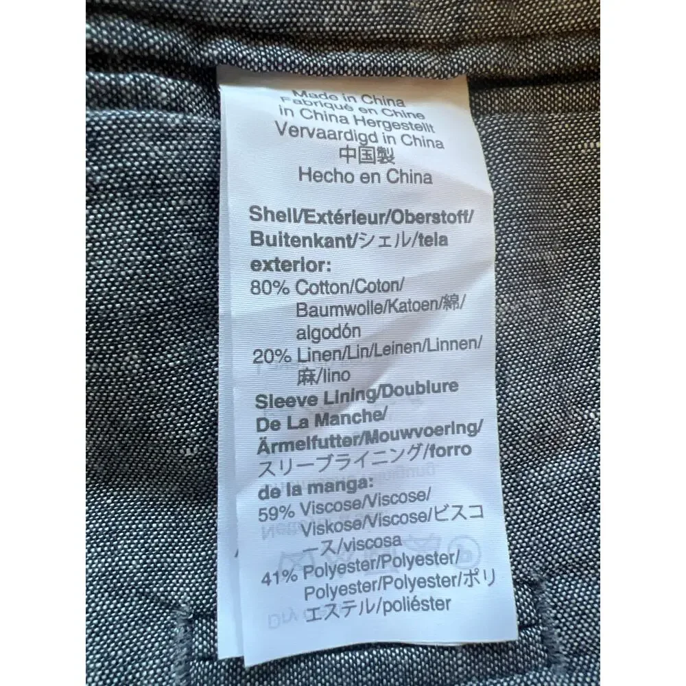 J.Crew Ludlow Slim-Fit Suit Jacket in Cotton Oxford Grey 40S NWT